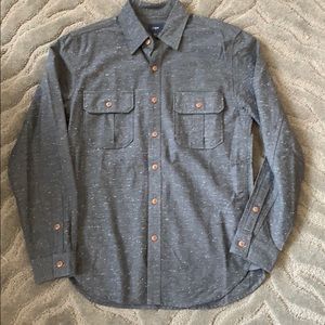 J. Crew gray button down shirt
